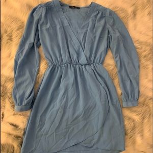 Lulu’s Blue Tulip Hem Dress - Honey Punch
